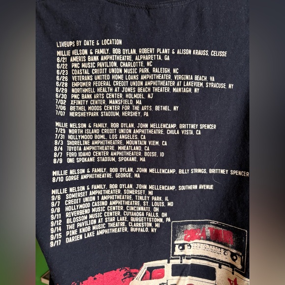 WILLIE NELSON - Outlaw 2024 Music Festival T Shirt - Picture 8 of 14